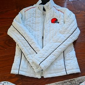 Womens NFL Cleveland Browns quilted jacket
